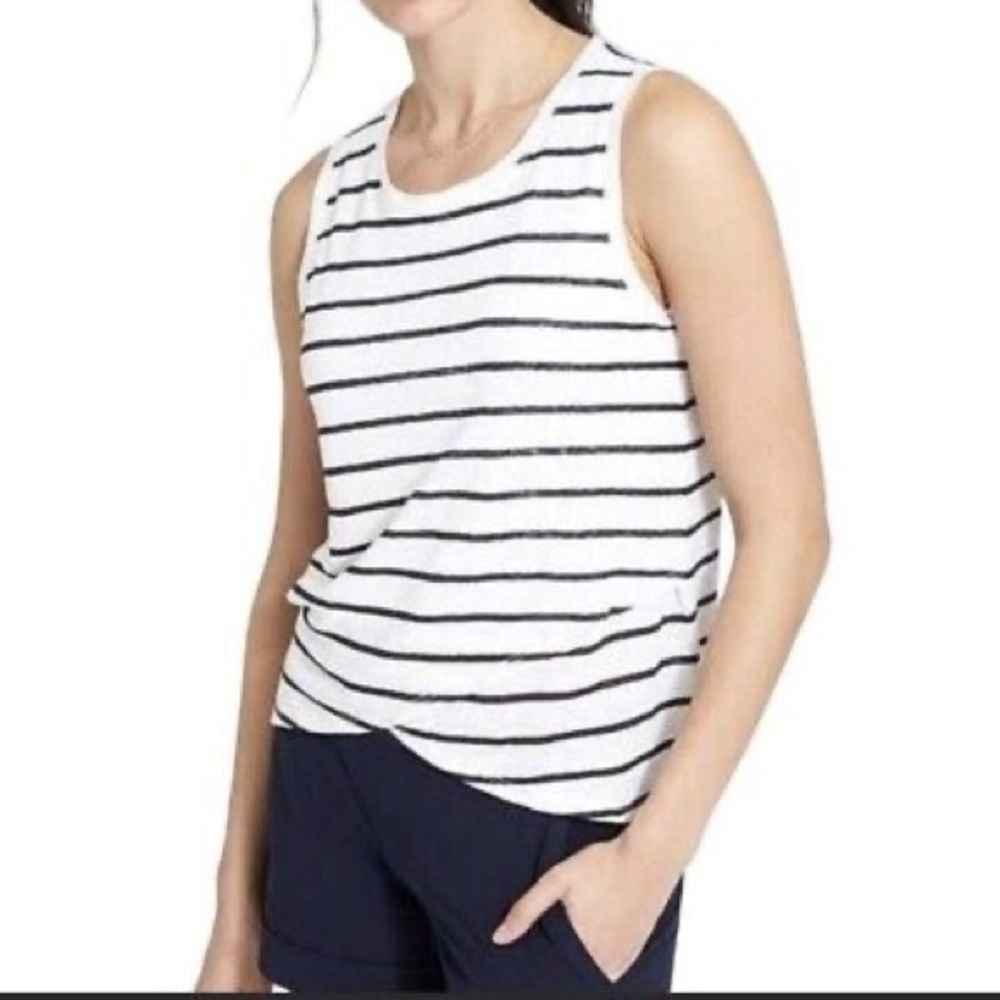 Women’s Small Athleta Crisscross Linen Tank Top